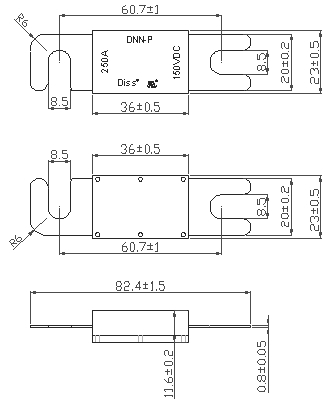 Сильнотоковый автомобильный взрыватель DC32V DC58V DC80V для низкого взрывателя разрывной мощности