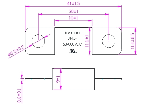 Равный взрывателя DC Dissmann 32V к приборам защиты сети взрывателя Littlefuse MIDI стандартным сделанным в Китае