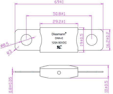 Средства взрывателя DC80V Dissmann взрыватель штепсельной вилки автомобильного плоский скрепил болтами керамический взрыватель сделанный в Китае